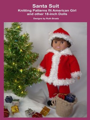 cover image of Santa Suit, Knitting Patterns fit American Girl and other 18-Inch Dolls